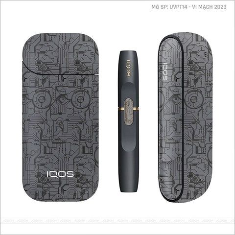 Dán Skin IQOS Vân Vi Mạch 2023 Xám | UVPT12