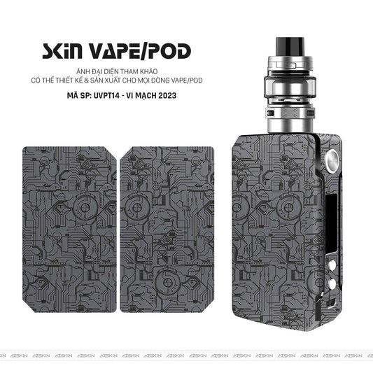 Dán Skin Vape Vân Vi Mạch 2023 Xám | UVPT14