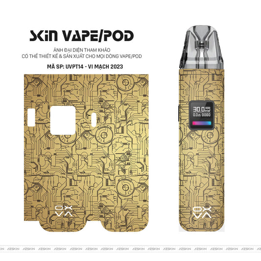 Dán Skin Pod Vân Nổi Vi Mạch 2023 Vàng | UVPT14