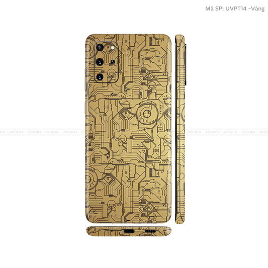 Dán Skin Galaxy S20 Series Vân Vi Mạch 2023 Vàng | UVPT14