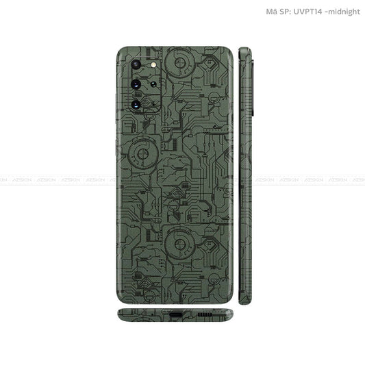 Dán Skin Galaxy S20 Series Vân Vi Mạch 2023 Xanh | UVPT14