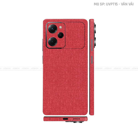 Dán Skin POCO Series Vân Vải Đỏ | UVPT15