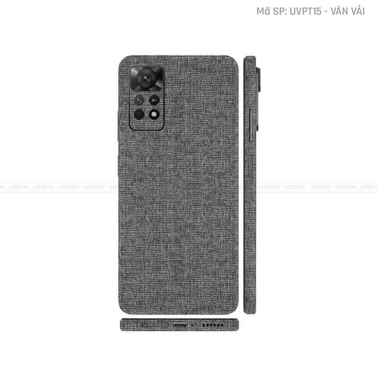 Dán Skin Xiaomi Redmi Note 11 Series Vân Nổi Vân Vải | UVPT15
