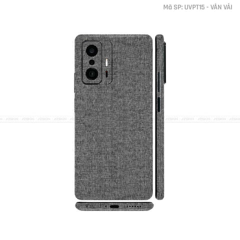 Dán Skin Xiaomi 11 Series Vân Vải Xám | UVPT15