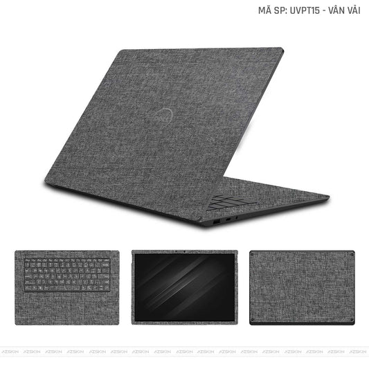 Dán Skin Laptop Dell Vân Vải Xám | UVPT15