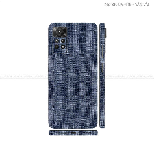 Dán Skin Xiaomi Redmi Note 11 Series Vân Nổi Vân Vải | UVPT15