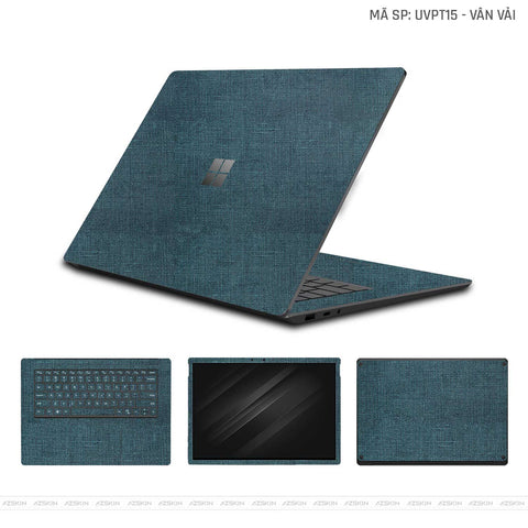Dán Skin Laptop Surface Vân Vải Xanh Cổ Vịt| UVPT15