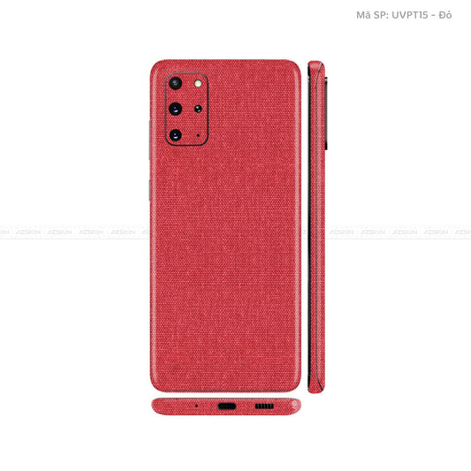 Dán Skin Galaxy S20 Series Vân Vải Đỏ | UVPT15