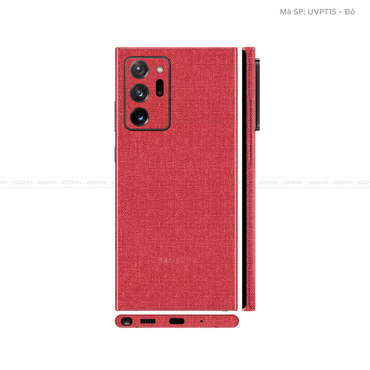 Dán Skin Galaxy Note 20 Series Vân Vải Đỏ | UVPT15