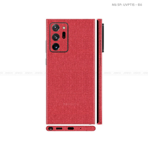 Dán Skin Galaxy Note 20 Series Vân Vải Đỏ | UVPT15