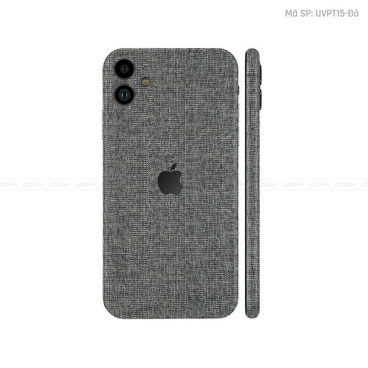 Dán Skin IPhone 11 Series Vân Vải Xám | UVPT11