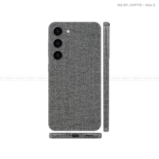 Dán Skin Samsung Galaxy S24 Series Vân Nổi Vân Vải | UVPT15