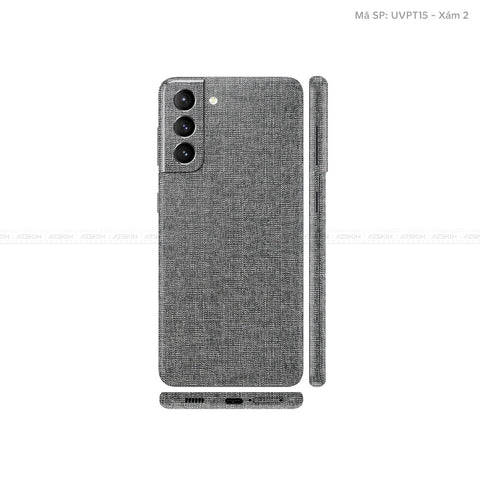 Dán Skin Galaxy S21 Series Vân Vải Xám | UVPT15