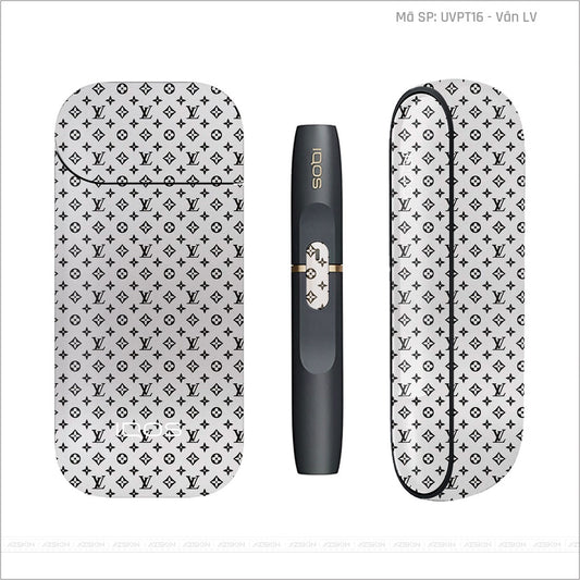 Dán Skin IQOS Vân LV Trắng | UVPT16