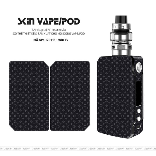 Dán Skin Vape Vân Pattern LV Xanh Tím | UVPT16