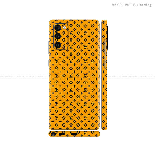Dán Skin Galaxy Note 20 Series Vân Pattern LV Vàng Đen | UVPT16