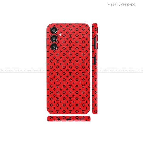 Dán Skin Galaxy A Series Vân Pattern LV Đỏ Đen | UVPT16