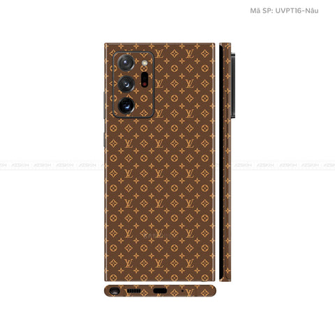 Dán Skin Galaxy Note 20 Series Vân Pattern LV Nâu | UVPT16