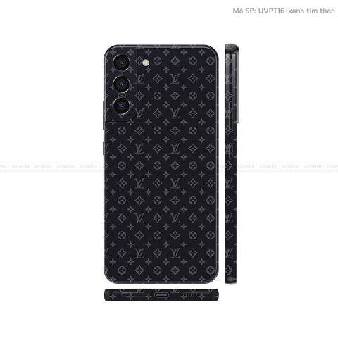 Dán Skin Galaxy S22 Series Vân Pattern LV Đen | UVPT16