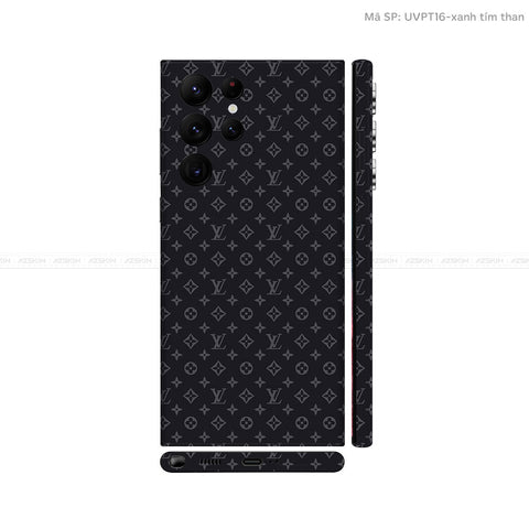 Dán Skin Galaxy S22 Series Vân Pattern LV Đen | UVPT16