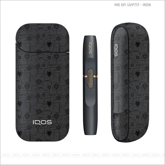 Dán Skin IQOS Vân Iron Đen | UVPT17