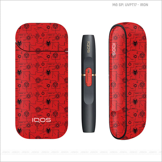 Dán Skin IQOS Vân Iron Đỏ | UVPT17