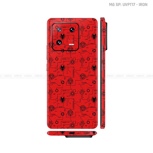 Dán Skin Xiaomi 14 Series Vân Nổi Iron Man | UVPT17