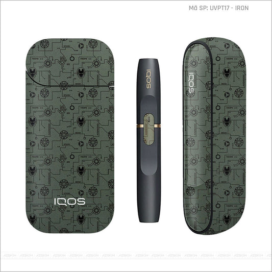 Dán Skin IQOS Vân Iron Midnight | UVPT17