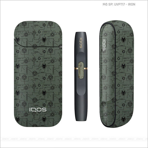 Dán Skin IQOS Vân Iron Midnight | UVPT17