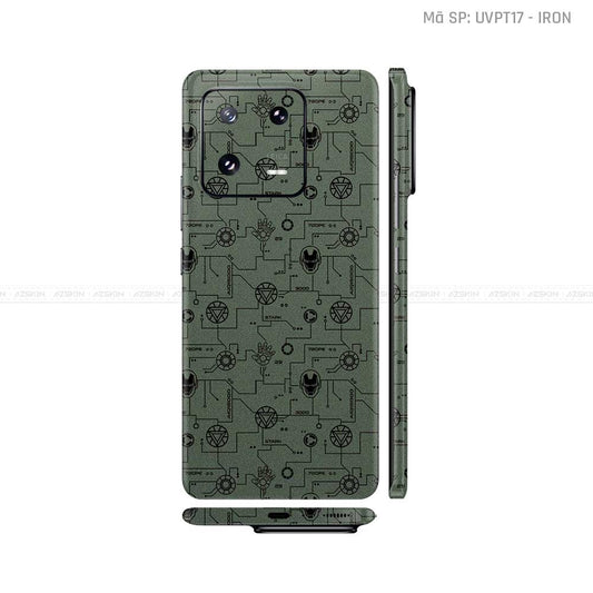 Dán Skin Xiaomi 14 Series Vân Nổi Iron Man | UVPT17