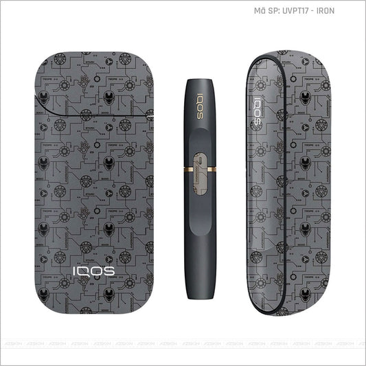 Dán Skin IQOS Vân Iron Xám | UVPT17