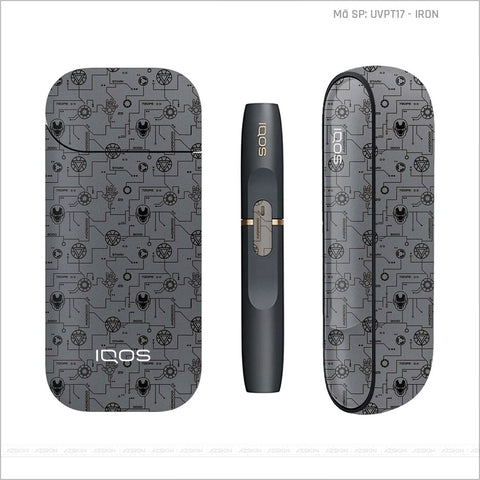 Dán Skin IQOS Vân Iron Xám | UVPT17