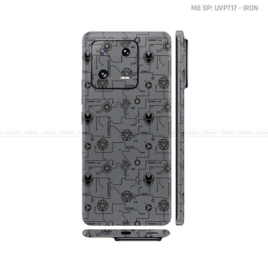 Dán Skin Xiaomi 14 Series Vân Nổi Iron Man | UVPT17
