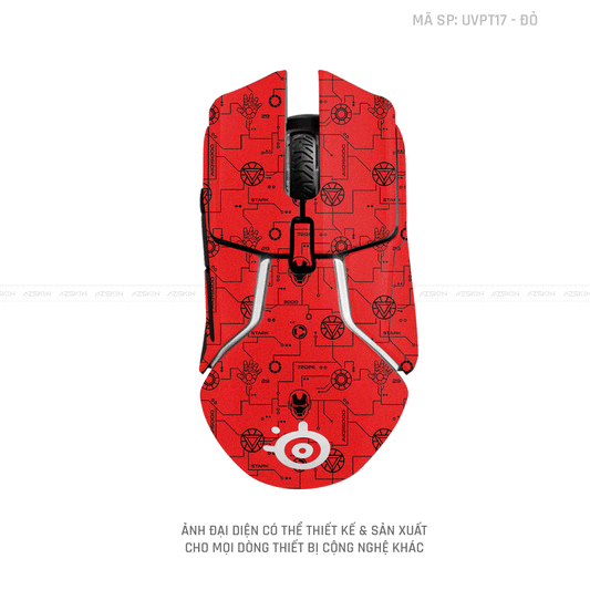 Skin Dán Chuột Steelseries Vân Nổi Iron | UVPT17