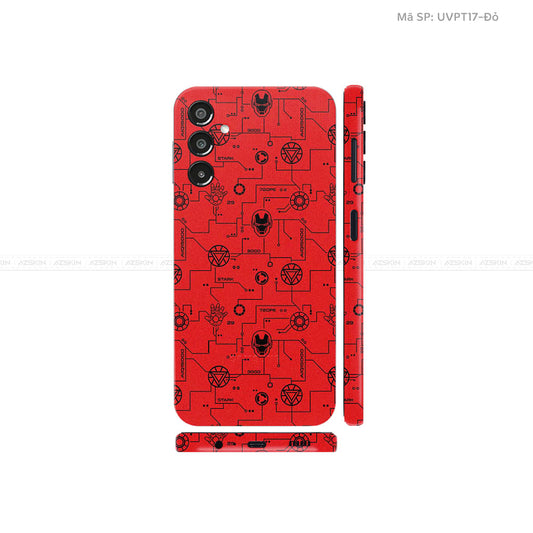 Dán Skin Galaxy A Series Vân Ironman Đỏ | UVPT17