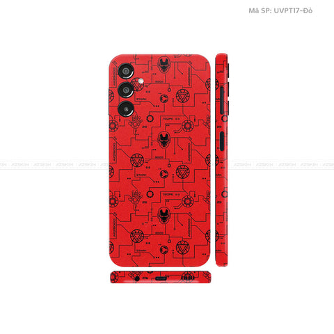 Dán Skin Galaxy A Series Vân Ironman Đỏ | UVPT17