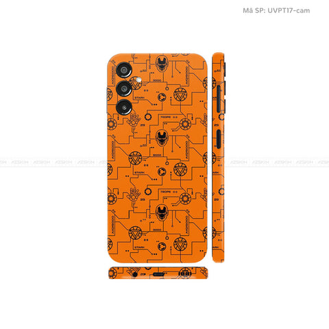 Dán Skin Galaxy A Series Vân Ironman Cam | UVPT17