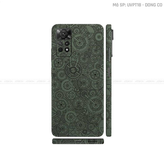 Dán Skin Xiaomi Redmi Note 11 Series Vân Nổi Động Cơ Midnight | UVPT18