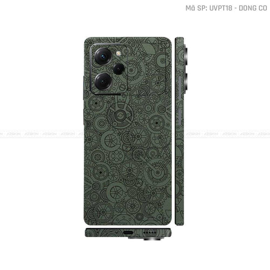 Dán Skin POCO Series Vân Nổi Động Cơ Midnight | UVPT18