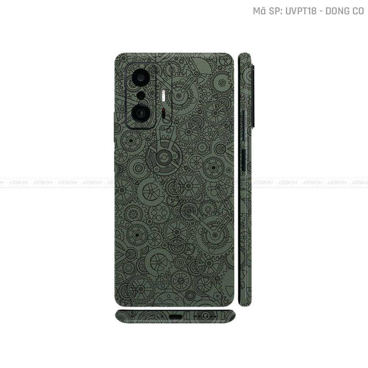 Dán Skin Xiaomi 11 Series Vân Nổi Động Cơ Midnight | UVPT18