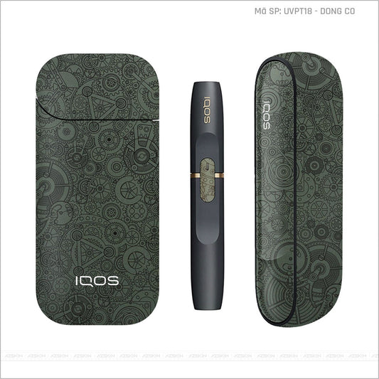 Dán Skin IQOS Vân Động Cơ Midnight | UVPT18