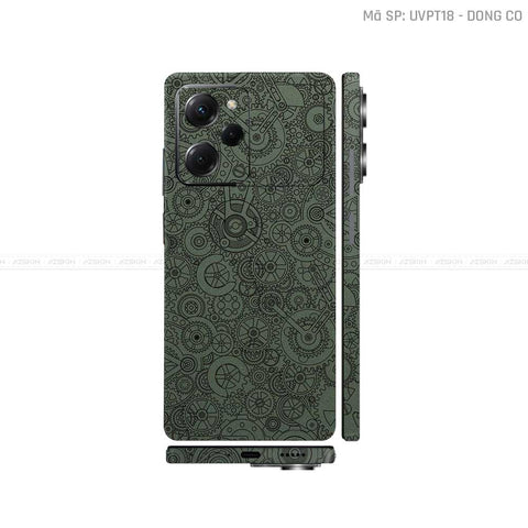 Dán Skin POCO Series Vân Nổi Động Cơ Midnight | UVPT18