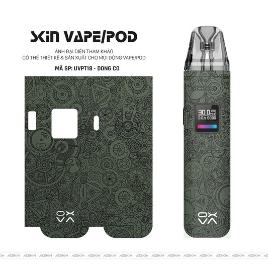 Dán Skin Pod Vân Nổi Động Cơ Midnight | UVPT18
