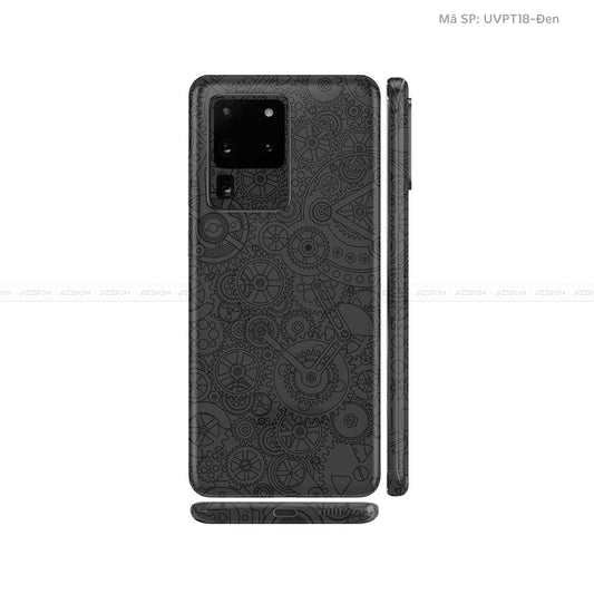 Dán Skin Galaxy S20 Series Vân Động Cơ Đen | UVPT18