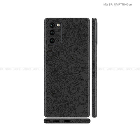 Dán Skin Galaxy Note 20 Series Vân Động Cơ Đen | UVPT18