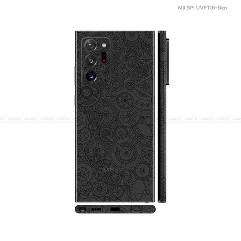 Dán Skin Galaxy Note 20 Series Vân Động Cơ Đen | UVPT18