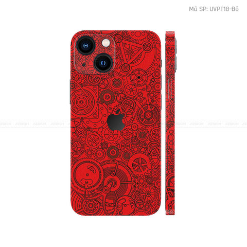 Dán Skin IPhone 13 Series Vân Nổi Động Cơ Đỏ | UVPT18