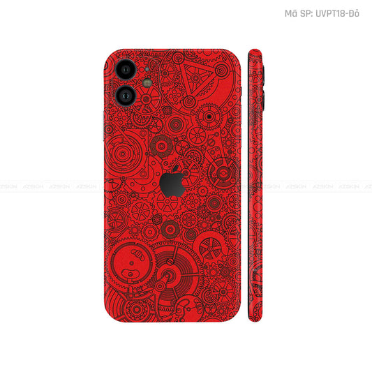 Dán Skin IPhone 11 Series Vân Động Cơ Đỏ | UVPT18