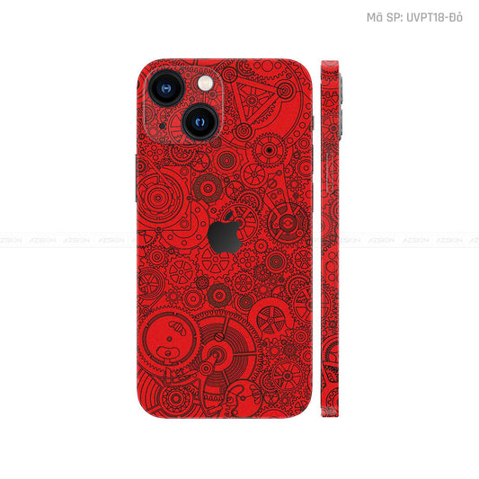 Dán Skin IPhone 14 Series Vân Động Cơ Đỏ | UVPT18