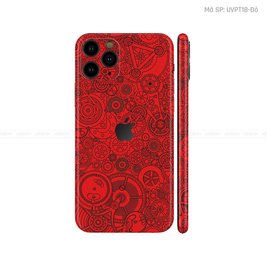 Dán Skin IPhone 11 Series Vân Động Cơ Đỏ | UVPT18